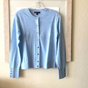 Banana Republic lightweight baby blue cardigan